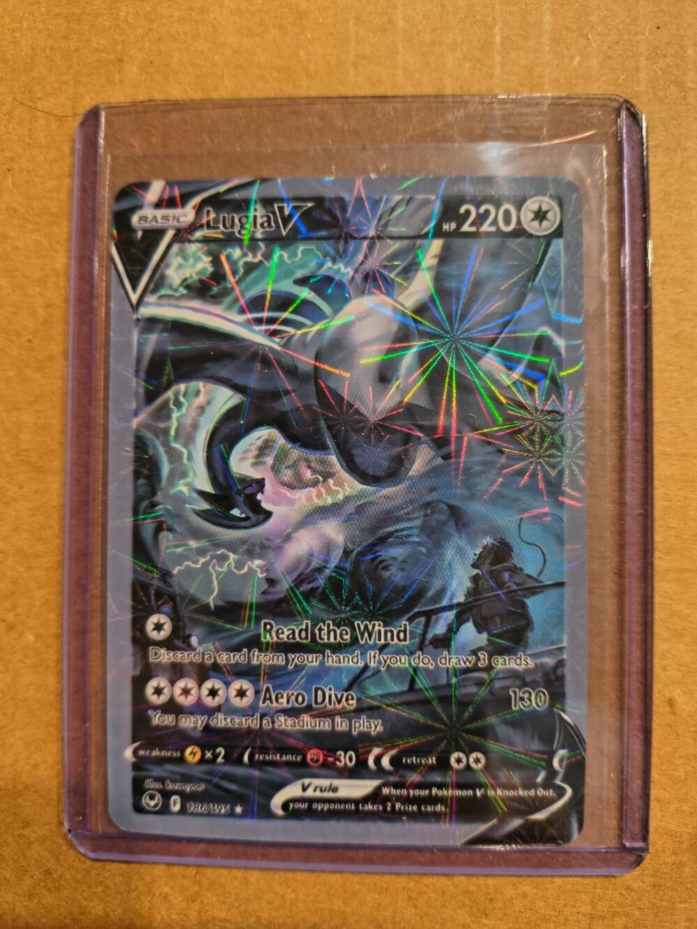 Pokemon Card Lugia V 220